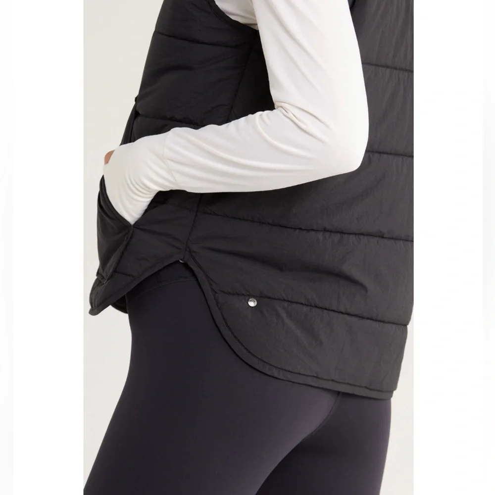 Zella Packable Black Quilted Vest New! - Picture 7 of 14